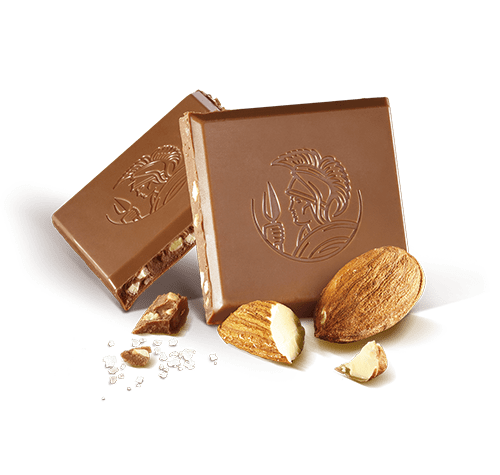 Σοκολάτα Γάλακτος Πλάκα με Αλατισμένα Αμύγδαλα 100γρ (Milk Chocolate Tablet Salted Almonds 100g)