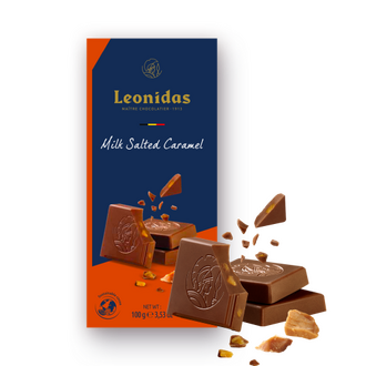 Σοκολάτα Γάλακτος Πλάκα με Αλατισμένη Καραμέλα 100γρ (Milk Chocolate Tablet Salted Caramel 100g)